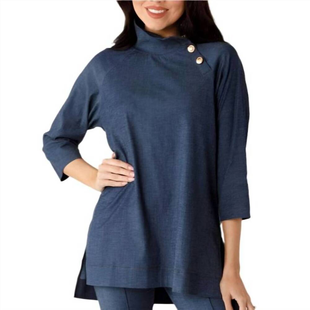 NEW HOLLY SHAE DESIGN georgia top in denim